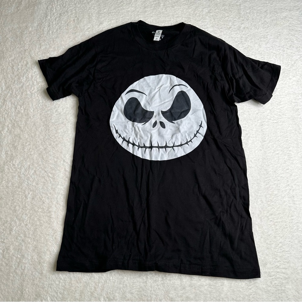 Disney Nightmare Before Christmas Big Face Jack T-Shirt Black mens small kids xl